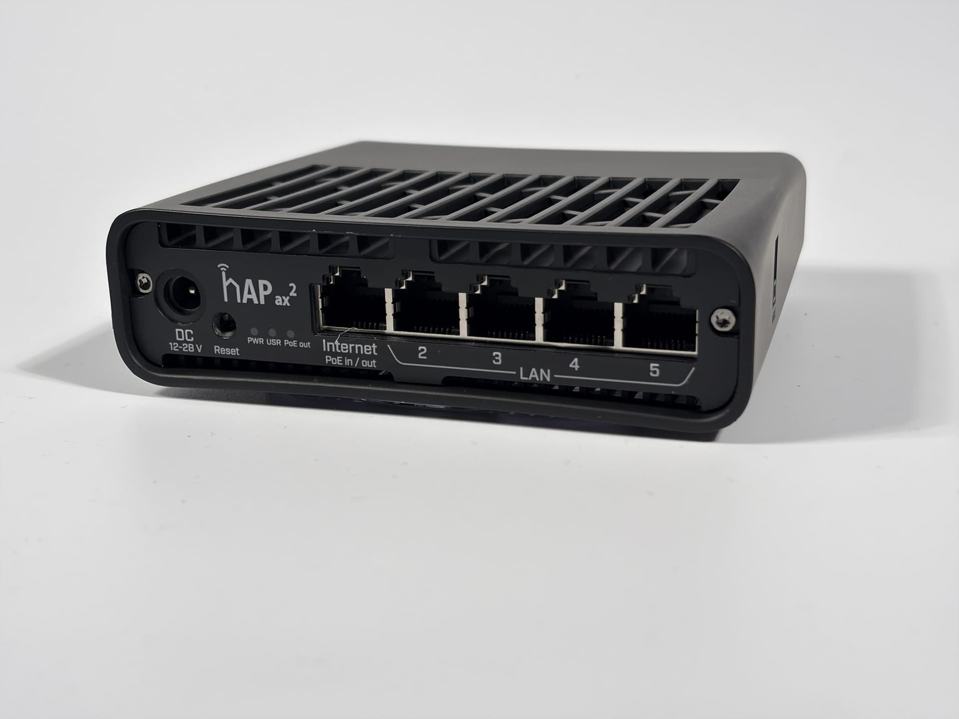 Маршрутизатор MikroTik hAP ax² з комплексу cobra mikroStar — панель портів